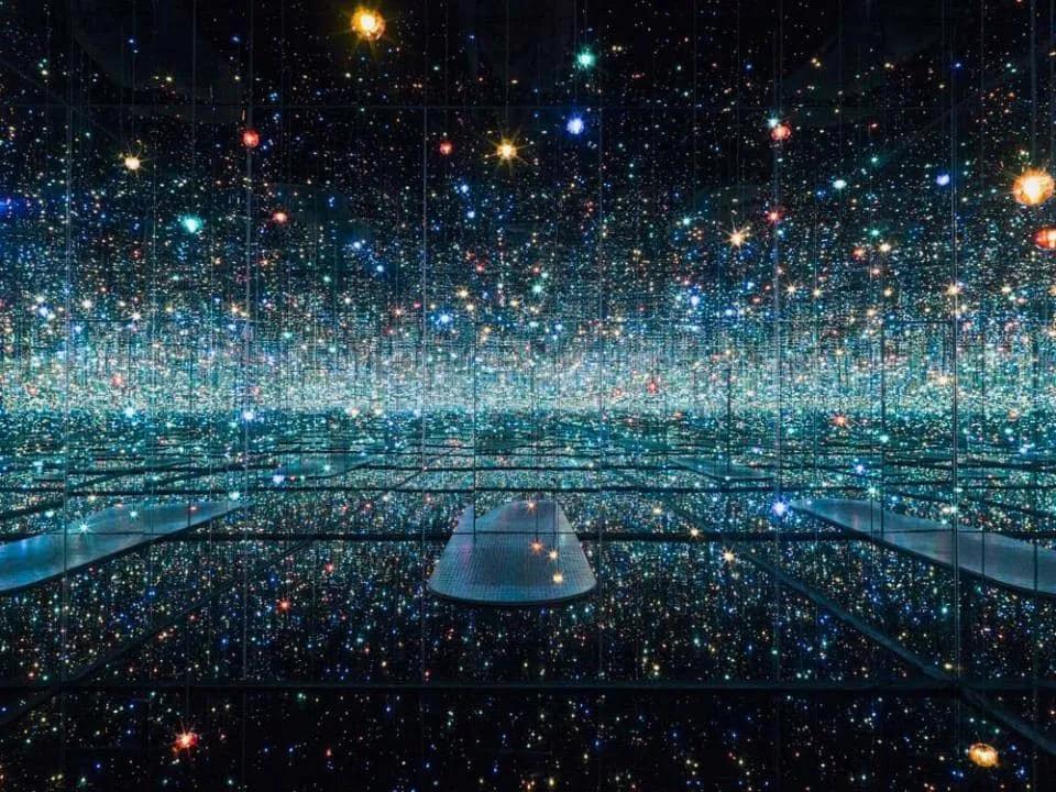 洛杉磯BROAD MUSEUM 草間彌生裝置作品 無限鏡屋