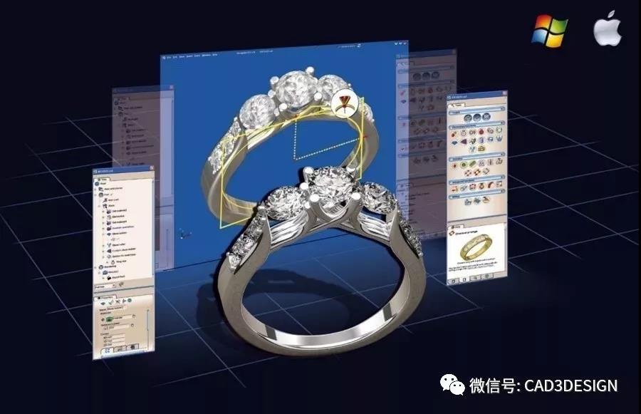 唯一可兼容最新Mac蘋果系統的珠寶設計軟件