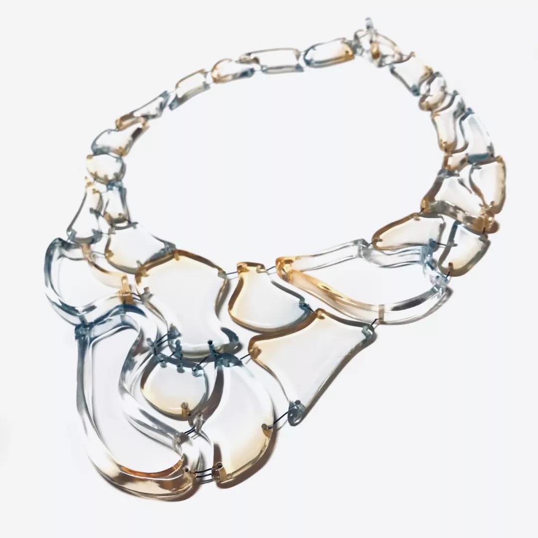 程純系列首飾作品Connection Necklace Acrylic, elastic rope